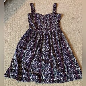 Purple floral dress